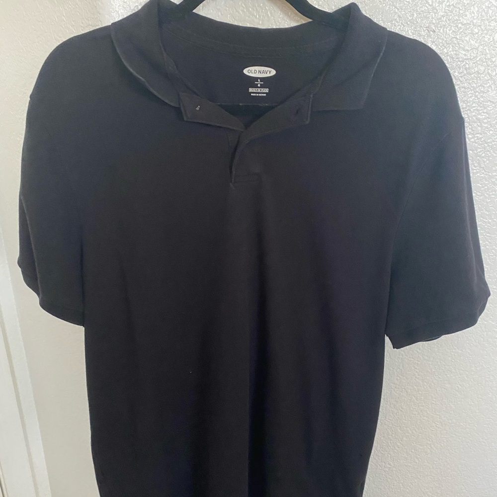 Black old navy button up shirt